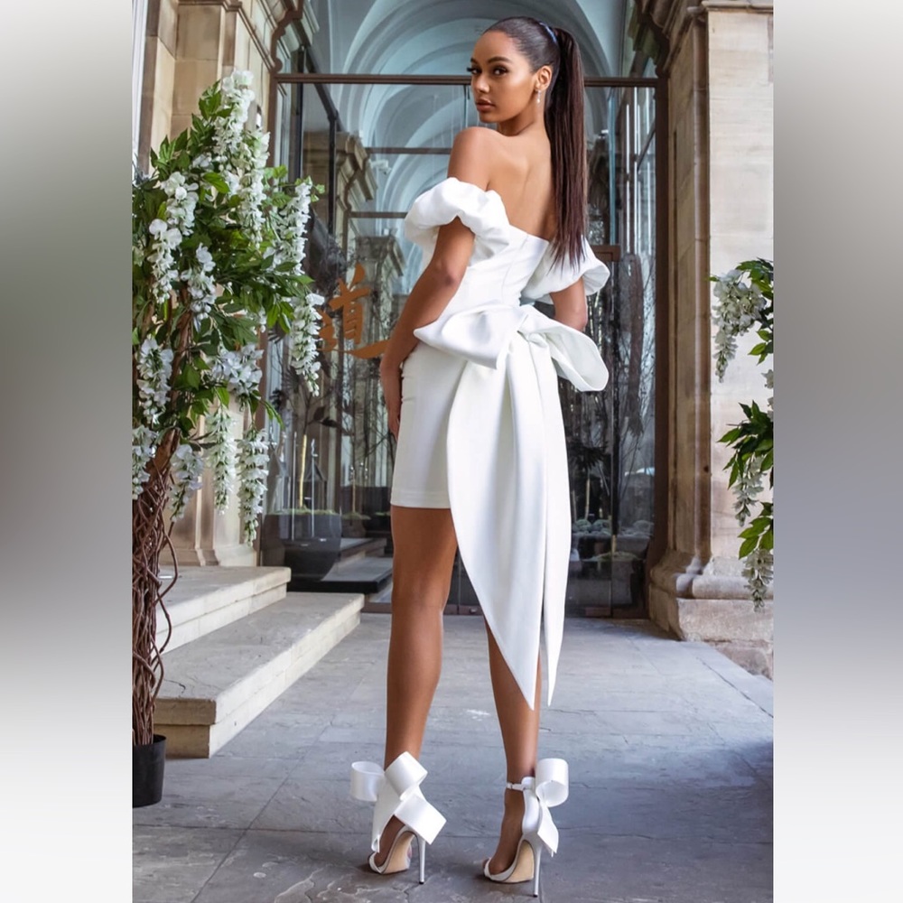Nadine Merabi Emilee White Dress